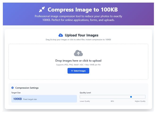 Compress Image to 100KB