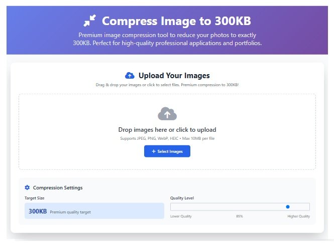 Compress Image to 300KB