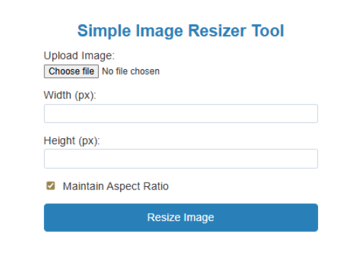 Image Resizer Tool